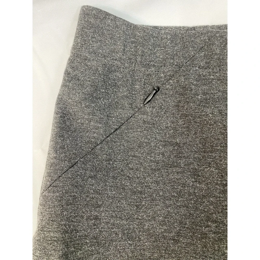 J Jill Women Leggings Pants Size‎ M Ponte Knit Pull On Mid Rise Gray Zip Pockets